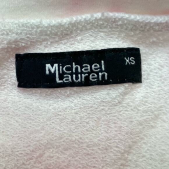 MICHAEL LAUREN NWT SWANSON BOHO HIPPIE TIE DYE CUTOUT SWEATSHIRT PINK XS - Picture 9 of 10